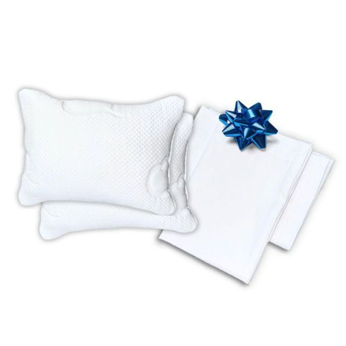 Almohada Memory foam 2 pack Mini Hipoalergénica Con Fundas De Regalo