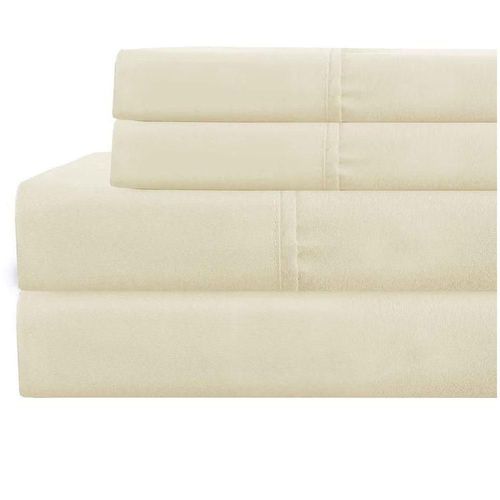 Juego de Sabanas Tacto Algodón Suaves y Duraderas Matrimonial Ivory Kyuden Home