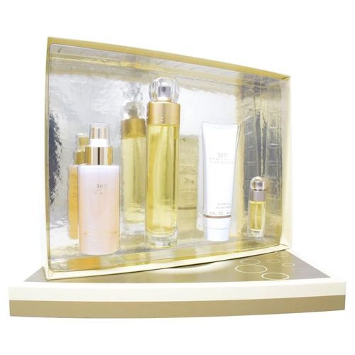 Set 360 4Pzs 100ml Edt Spray+Shower Gel 90ml+Body Mist 118ml Spray+7.5ml Edt Spray