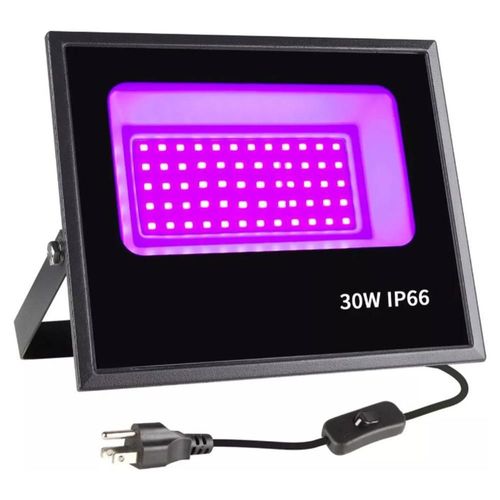 Reflector Led UV Luz Negra Purpura Negra 30w