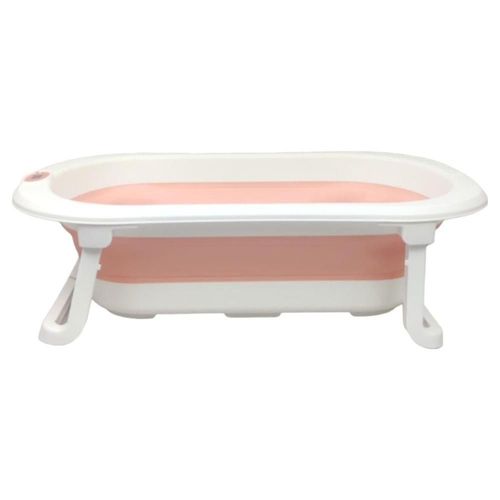 Bañera para Bebe Tina de Baño Plegable y Compacta Termometro Rosa