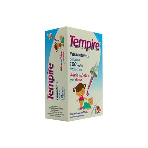 TEMPIRE PED PARACETAMOL 100 mg Gotas