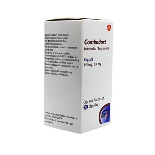 COMBODART DUTASTERIDA - TAMSULOSINA 0.5/0.4 mg Cápsula