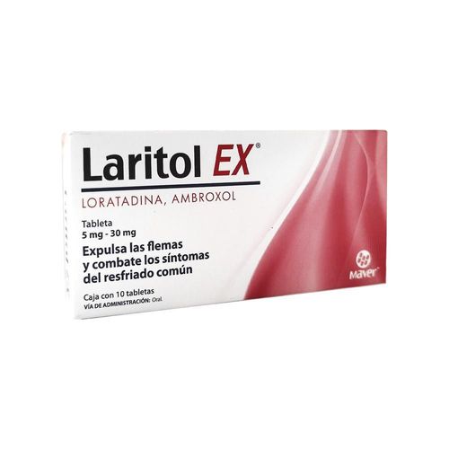 LARITOL EX AMBROXOL - LORATADINA 5/30 mg Tableta