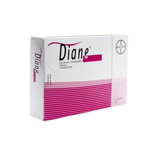 DIANE CIPROTERONA - ETINILESTRADIOL 2/0.035 mg Tableta