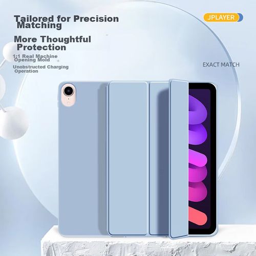 Funda JPLAYER iPad 5/6/Air2 Blanco/Azul