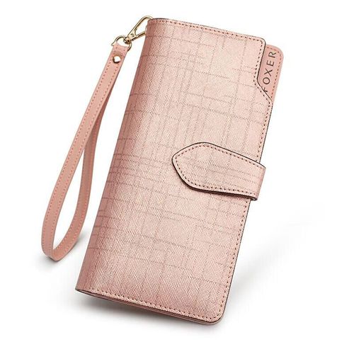Cartera larga Mujer FOXER Cuero Rosa