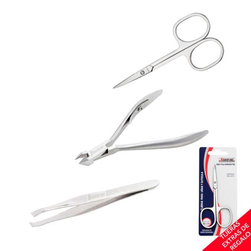 Kit de Tijeras para Manicura Silverline + Tijera Extra de Regalo