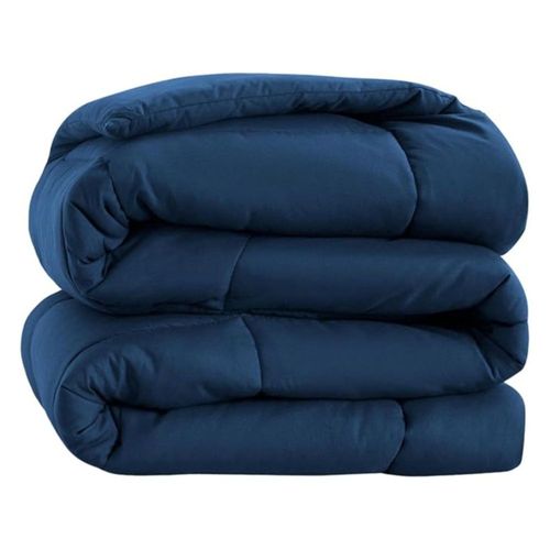 Edredón Bluelander Matrimonial Hipoalergénico Acolchado Reversible Azul