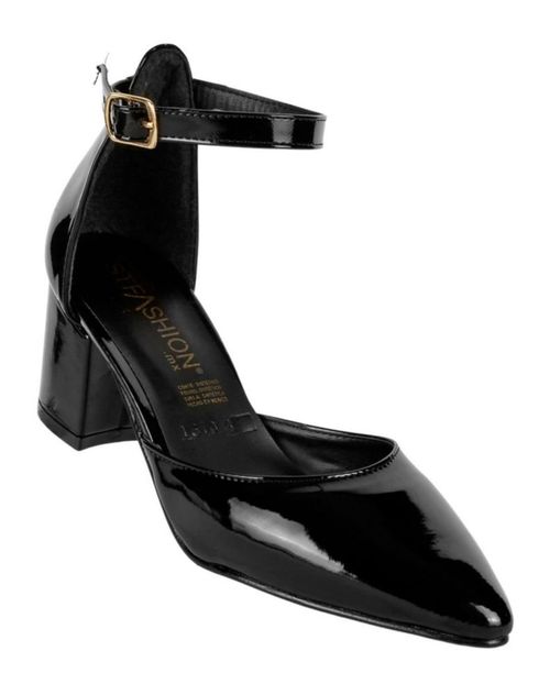 Zapatilla Mujer Tacón Negro Stfashion 00303904