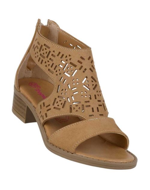 Sandalia Niña Casual Tacón Café Tropicana 07804004