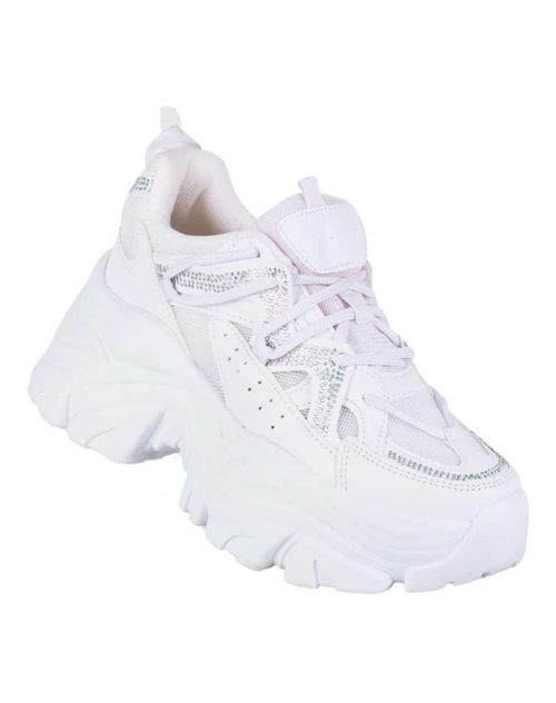 Tenis Mujer Casual Plataforma Blanco Daddy 13304000