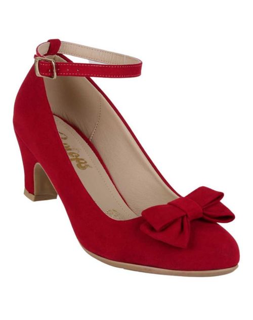 Zapatilla Mujer Tacón Rojo Pop Tops 20004000
