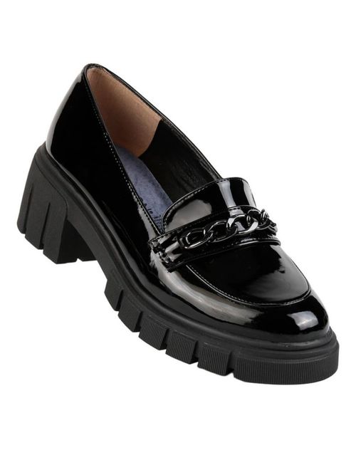 Zapato Mujer Mocasín Casual Tacón Negro Stfashion 20303805