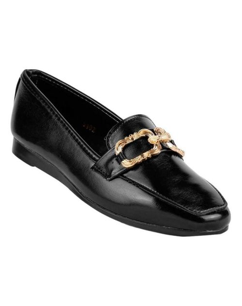 Flat Mujer Negro Stfashion 09004004