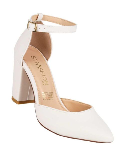 Zapatilla Mujer Tacón Beige Stfashion 12304016