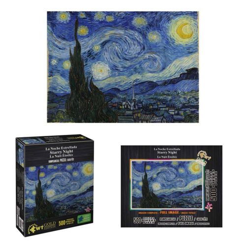 Rompecabezas Gold Edition La Noche Estrellada 500 Pzs.