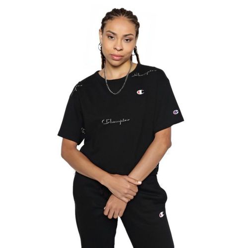 Playera Champion Cropped Tee para Mujer. WL956P-551260-A1IF Negro
