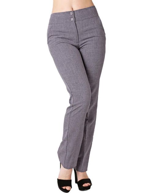 Pantalón Mujer Vestir Recto Gris Stfashion 79305000