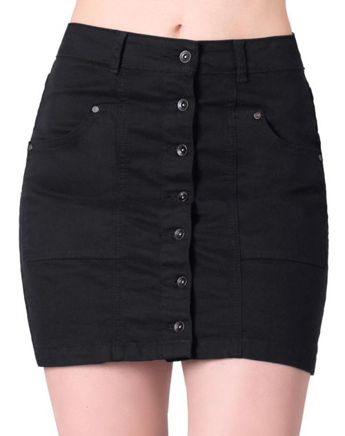 Falda Mujer Negro Seventy Two 71803309