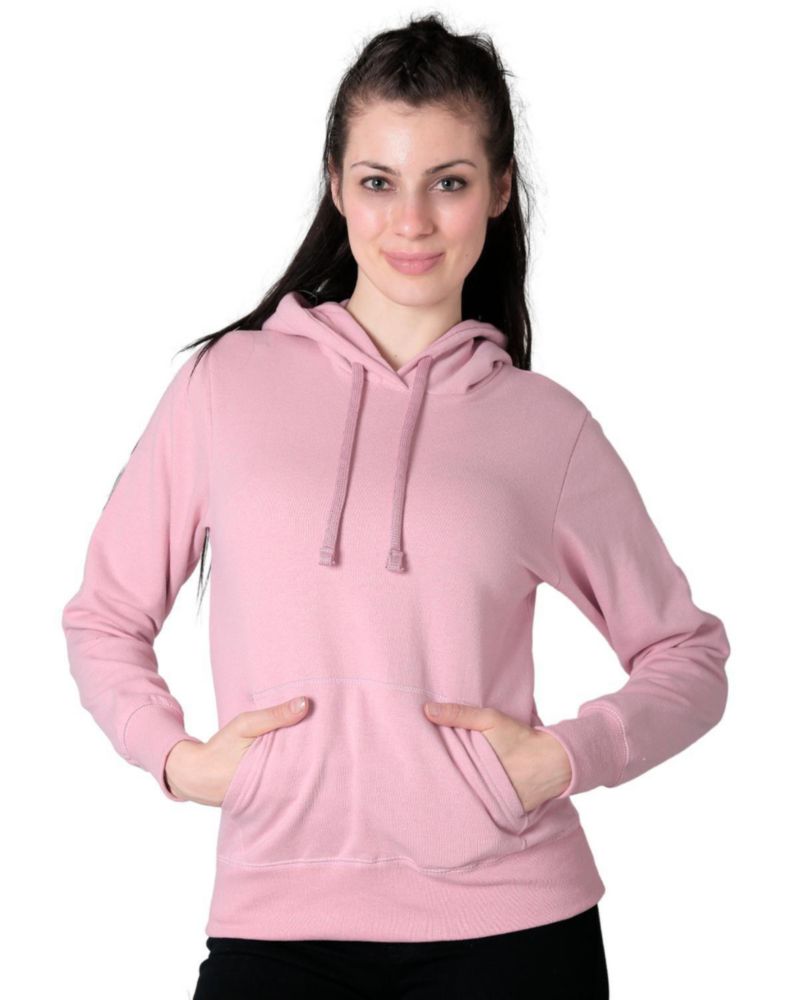 Sudadera Mujer Básico Con Capucha Rosa Optima 56504050