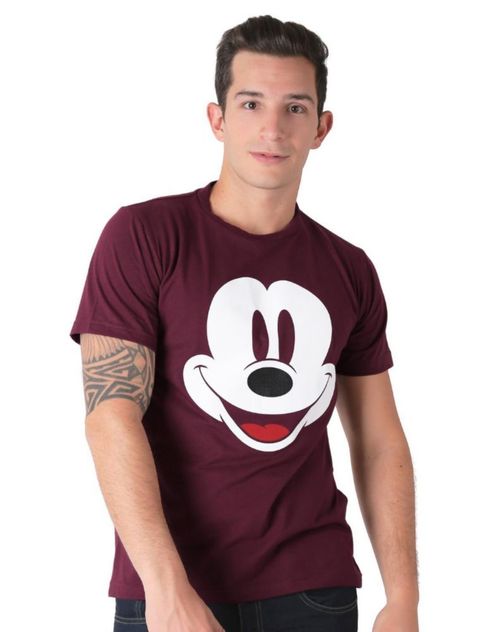 Playera Hombre Moda Camiseta Vino Disney 58204821 Rojo