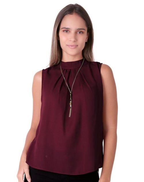 Blusa Mujer Vino Stfashion 64105134 Rojo