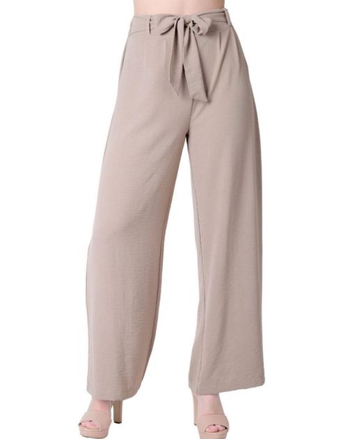 Pantalón Mujer Moda Recto Beige Stfashion 79304804
