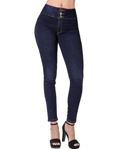 Jeans Mujer Moda Skinny Azul Fergino 52904622
