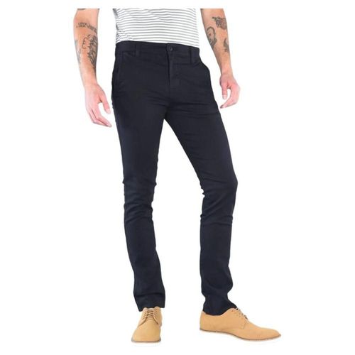 Oggi Jeans Slim Para Hombre Chinos Gabardina Negro