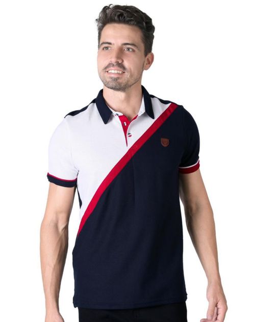Playera Hombre Moda Polo Azul Stfashion 71604627