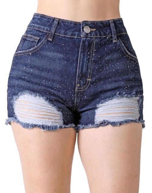 Short Mujer Casual Azul Stfashion 63105001