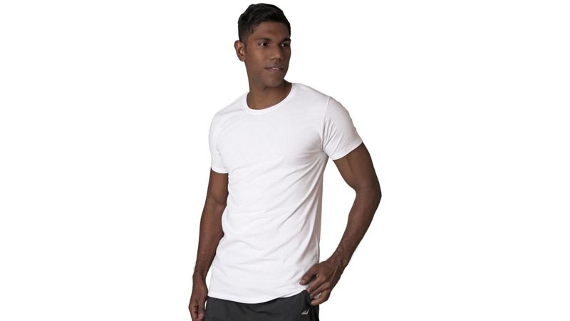 Playera Hombre Básico Blanco Optima 56504247