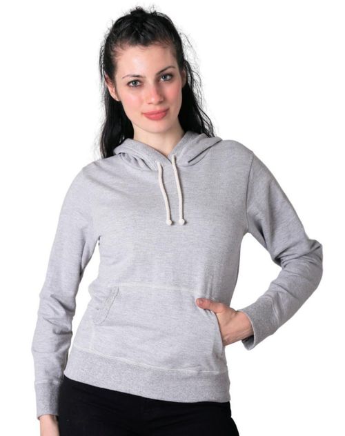 Sudadera Mujer Básico Con Capucha Gris Optima 56504039