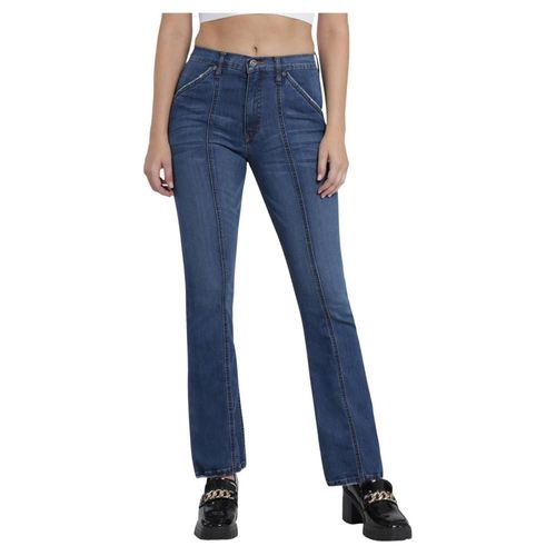 Jeans Mujer Lee Skinny Flare 442 Azul