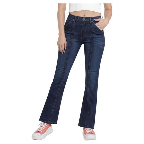 Jeans Mujer Lee Skinny Flare 452 Azul