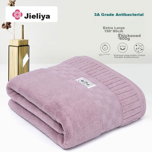 Toalla de baño de algodón puro Morado