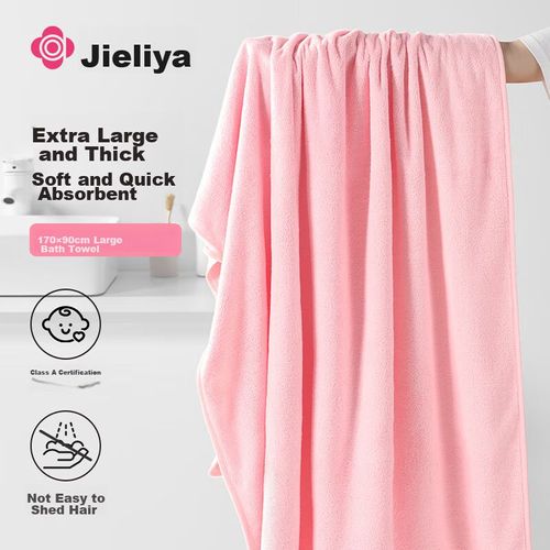 Toalla de baño unisex 170x90cm rosa