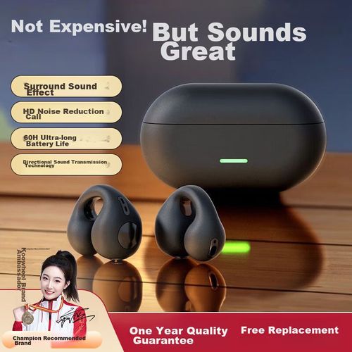 Audífonos KOVOL Bluetooth Conducción Ósea Clip-on