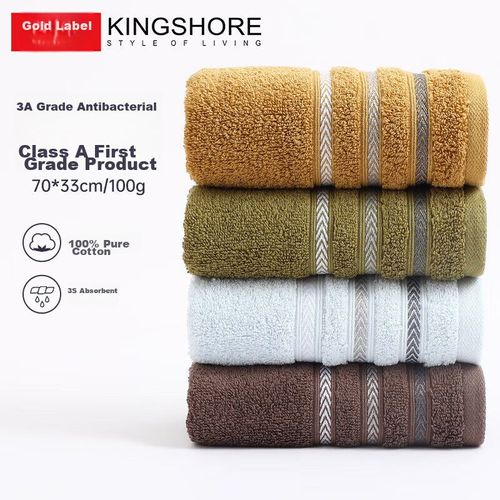 Toalla de manos 70x33cm 4pzas KINGSHORE