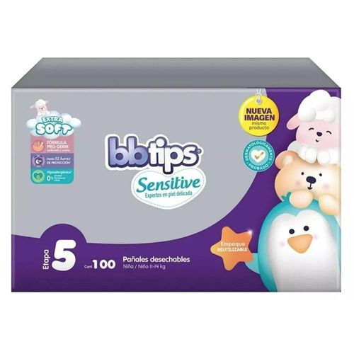 Bbtips Pañales Etapa 5 Unisex 100 Piezas