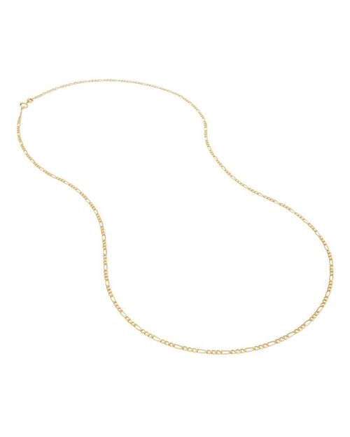 CADENA DE ORO AMARILLO 14K 3X1 (50CM - 1.9MM APROX.)