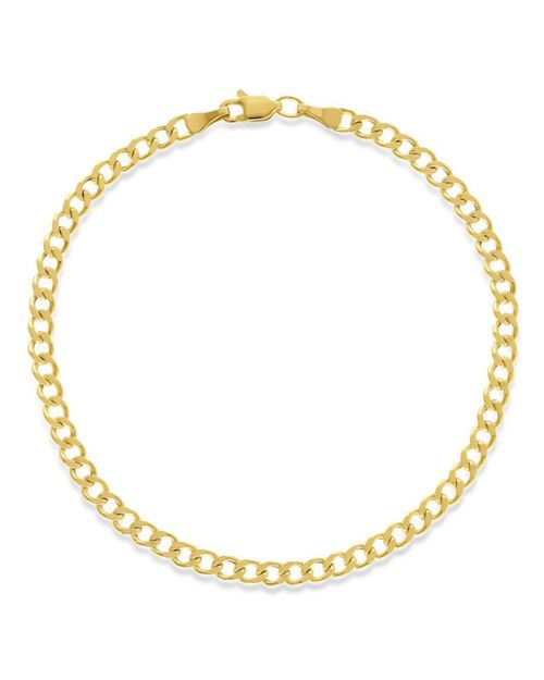 PULSERA DE ORO AMARILLO 14K 1X1 (19CM - 3.05MM APROX.)