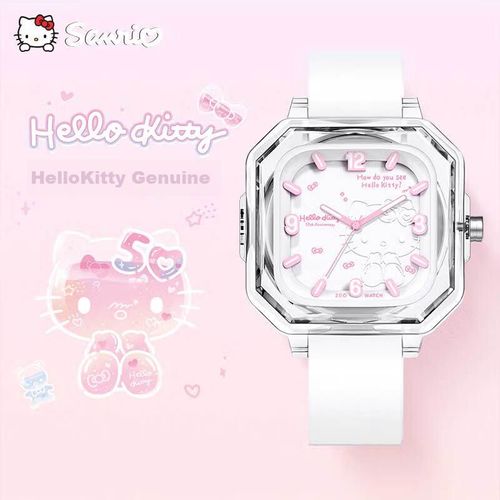 Reloj Hello Kitty ZGH-2198-QS24 edición limitada 50 aniversario blanco