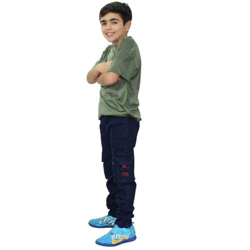 PANTALON MEZCLILLA BOLSA CARGO NIÑO