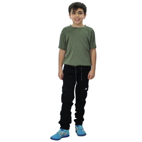 JOGGER  MEZCLILLA BOLSA CARGO NIÑO