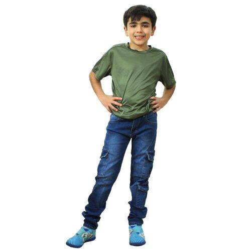 PANTALON MEZCLILLA BOLSA CARGO NIÑO