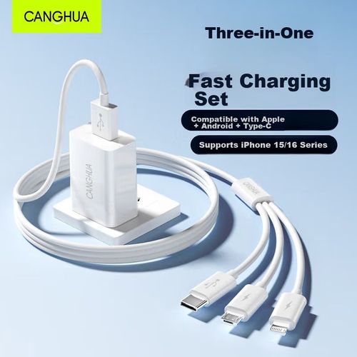 Cargador USB Rápido 5V2A 3 en Uno