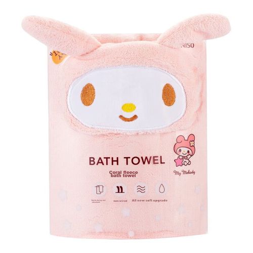 Toalla de baño Melody 80x30cm rosa MINISO