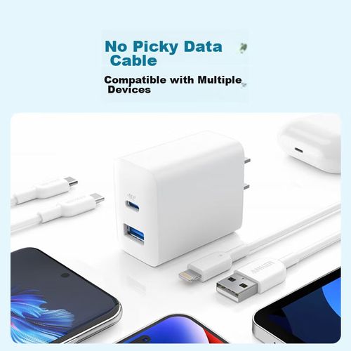 Cargador ANKER 20W USB Doble Blanco